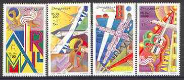 Somalia 1999 Air Mail perf set of 4 unmounted mint*, stamps on aviation, stamps on postal, stamps on camels