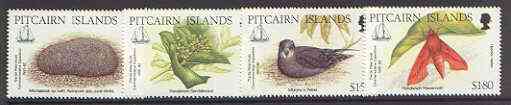 Pitcairn Islands 1992 Sir Peter Scott Memorial Expedition set of 4 unmounted mint SG 418-21, stamps on , stamps on  stamps on coral, stamps on  stamps on  wwf , stamps on  stamps on birds, stamps on moths, stamps on butterflies, stamps on marine life, stamps on  stamps on  wwf , stamps on  stamps on 