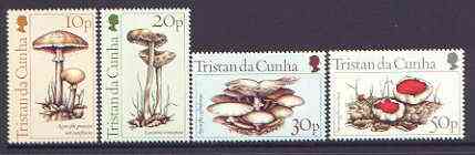 Tristan da Cunha 1984 Fungi set of 4 unmounted mint SG 369-72*, stamps on , stamps on  stamps on fungi
