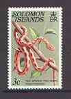 Solomon Islands 1979 Red-Banded Tree Snake 3c (without imprint) from Reptiles def set unmounted mint SG 389A, stamps on , stamps on  stamps on animals, stamps on reptiles, stamps on snakes, stamps on  stamps on snake, stamps on  stamps on snakes, stamps on  stamps on 