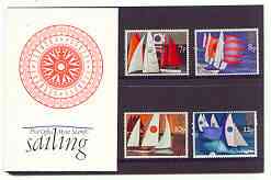 Great Britain 1975 Sailing set of 4 in official presentation pack, stamps on ships, stamps on sailing