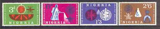 Nigeria 1962 Malaria Eradication perf set of 4 unmounted mint, SG 116-19, stamps on insects, stamps on medical, stamps on malaria, stamps on diseases