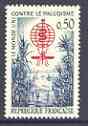 France 1962 Malaria Eradication 50c perf unmounted mint, SG 1570, stamps on , stamps on  stamps on insects, stamps on medical, stamps on malaria, stamps on diseases