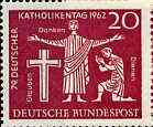 Germany - West 1962 Catholics Day 20pf unmounted mint, SG 1295*, stamps on , stamps on  stamps on religion