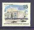 Germany - West Berlin 1965-66 Opera House 15pf from 'New Berlin' def set unmounted mint, SG  B266, stamps on buildings, stamps on music, stamps on theatre