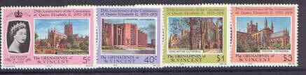 St Vincent - Grenadines 1978 Coronation 25th Anniversary set of 4 unmounted mint, SG 130-33, stamps on royalty, stamps on coronation