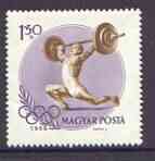 Hungary 1956 Weight-lifting 1fo50 (from Olympic Games set) unmounted mint SG 1465*, stamps on sport, stamps on weightlifting, stamps on 