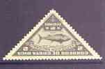 Costa Rica 1937 Tunny Fish 2c triangular from National Exhibition set unmounted mint, SG 235, stamps on fish, stamps on triangulars, stamps on gamefish
