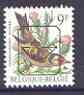 Belgium 1985-90 Birds #1 Goldfinch 9f unmounted mint with boxed posthorn precancel, SG 2853, stamps on birds    