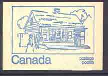 Canada 1972 Post Office of 1816 - 50c blue on cream Mail Transport booklet complete complete with fluorescent bands, mint SG SB79aq, stamps on postal, stamps on post office