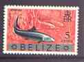 Belize 1973 Bonefish 5c from optd def set with new Country name, unmounted mint, SG 352, stamps on fish
