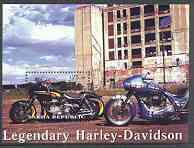 Sakha (Yakutia) Republic 2001 Harley Davidson Legendary Motorcycles perf m/sheet unmounted mint, stamps on motorbikes