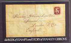 Great Britain 1982 The Story of Stanley Gibbons Â£4 prestige booklet complete and very fine SG DX3, stamps on postal, stamps on stamp on stamp, stamps on stamponstamp