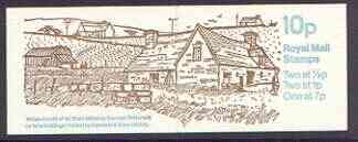 Great Britain 1978-79 Farm Buildings #4 (Wales) 10p booklet complete, SG FA7, stamps on farming, stamps on 