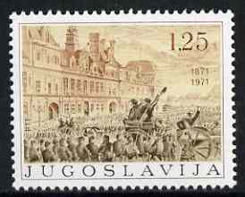 Yugoslavia 1971 Centenary of the Paris Cummune unmounted mint, SG 1453, stamps on constitutions