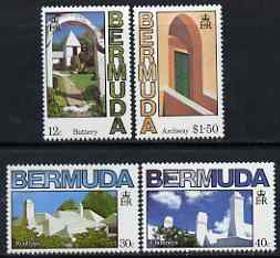 Bermuda 1985 Bermuda Architecture set of 4 unmounted mint, SG 486-89, stamps on architecture