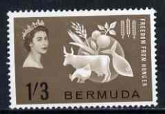 Bermuda 1963 Freedom From Hunger unmounted mint, SG 180, stamps on food, stamps on  ffh , stamps on 
