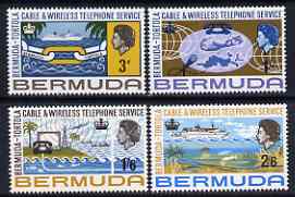 Bermuda 1967 Telephone Service set of 4 unmounted mint, SG 208-11, stamps on communications, stamps on telephones