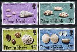 Pitcairn Islands 1974 Shells set of 4 unmounted mint, SG 147-50, stamps on shells