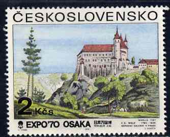 Czechoslovakia 1970 Orlik Castle 2k (from Expo 70 set) unmounted mint, SG 1881, stamps on castles
