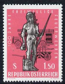 Austria 1963 Voluntary Fire Brigade unmounted mint, SG 1396, stamps on fire