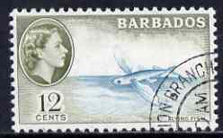 Barbados 1965 Flying Fish 65c (wmk block CA) very fine used, SG 315*, stamps on fish