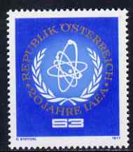 Austria 1977 Atomic Energy Agency unmounted mint, SG 1785, Mi 1548*, stamps on energy, stamps on atomics, stamps on science