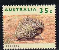 Australia 1992 Achidna (Anteater) 35c (from wildlife def set) unmounted mint SG 1362, stamps on , stamps on  stamps on animals, stamps on mammals