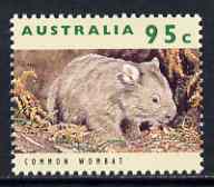 Australia 1992-98 Common Wombat 95c (from wildlife def set) unmounted mint SG 1369, stamps on animals, stamps on mammals, stamps on wombats