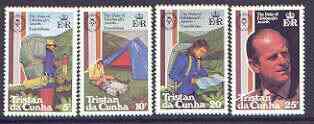 Tristan da Cunha 1981 Duke of Edinburgh Award Scheme set of 4 unmounted mint, SG 311-14, stamps on maps, stamps on camping, stamps on education, stamps on royalty, stamps on youth