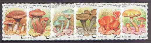 Afghanistan 1998 Fungi complete perf set of 6 unmounted mint, stamps on fungi