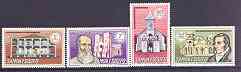 Samoa 1970 Eighth Anniversary of Independence (Churches) set of 4 unmounted mint, SG 337-40, stamps on religion, stamps on churches, stamps on mormons, stamps on cathedrals, stamps on 