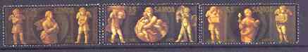 Samoa 1984 Christmas (Three Virtues by Raphael) set of 3 unmounted mint, SG 684-86, stamps on christmas, stamps on arts, stamps on raphael, stamps on renaissance