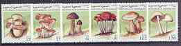 Sahara Republic 1997 Mushrooms complete perf set of 6 unmounted mint, stamps on fungi