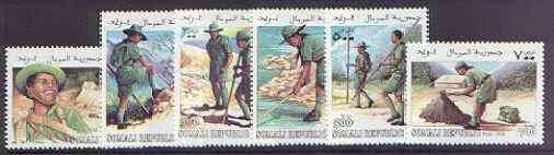 Somalia 1999 Scouts complete perf set of 6 values unmounted mint, stamps on scouts