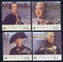 Australia 1986 Bicentenary of Australian Settlement (5th series) Convict Settlements set of 4 unmounted mint, SG 1019-22, stamps on ships, stamps on prisoners, stamps on settlers