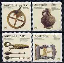 Australia 1985 Bicentenary of Australian Settlement (3rd series) Relics from Shipwrecks set of 4 unmounted mint, SG 993-96, stamps on , stamps on  stamps on shipwrecks, stamps on  stamps on artefacts, stamps on  stamps on lace