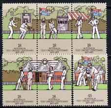 Australia 1977 Test Cricket Centenary set of 6 unmounted mint, SG 647-52, stamps on sport, stamps on cricket