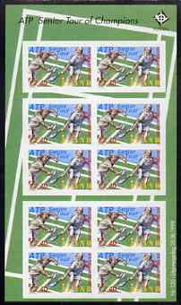 Aland Islands 1998 Tennis Tour self-adhesive sheetlet containing 10 stamps unmounted mint, as SG 139, stamps on sport, stamps on tennis, stamps on self adhesive