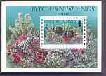 Pitcairn Islands 1994 Corals m/sheet unmounted mint, SG MS 457, stamps on , stamps on  stamps on marine life, stamps on  stamps on coral, stamps on  stamps on fish