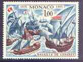 Monaco 1972 400th Anniversary of Battle of Lepanto unmounted mint, SG 1028, stamps on ships, stamps on battles