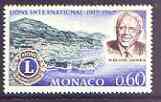Monaco 1967 50th Anniversary of Lions International unmounted mint, SG 886, stamps on , stamps on  stamps on lions int, stamps on  stamps on 
