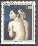 France 1967 French Art - The Bather by Ingres 1f superb cds used, SG 1744*, stamps on , stamps on  stamps on arts, stamps on  stamps on nudes