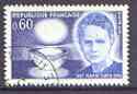 France 1967 Birth Centenary of Marie Curie superb cds used, SG 1765, stamps on medical, stamps on personalities, stamps on nobel, stamps on physics, stamps on women, stamps on x-rays, stamps on chemist