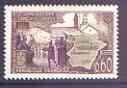 France 1968 650th Anniversary of  Papal Enclave, ValrŽas 60c unmounted mint, SG 1797*, stamps on tourism, stamps on pope, stamps on maps