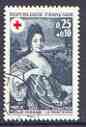 France 1968 Red Cross Fund - Spring by Mignard superb cds used, SG 1812, stamps on red cross, stamps on arts, stamps on mignard, stamps on women