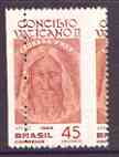 Brazil 1966 Second Vatican Council (The Sacred Face) very fine mint with vert perfs misplaced 6mm to right as SG 1140, stamps on religion