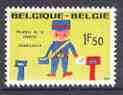 Belgium 1970 Philately for the Young 1f50 unmounted mint, SG 2148, stamps on postal, stamps on postman