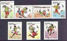 Nicaragua 1982 Football World Cup Championships (2nd issue) complete perf set of 7 unmounted mint, SG 2325-31, stamps on , stamps on  stamps on football, stamps on  stamps on sport