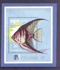 Kampuchea 1988 Finlandia 88 Stamp Exhibition (Fish) perf m/sheet unmounted mint, SG MS 914, stamps on , stamps on  stamps on stamp exhibitions, stamps on  stamps on fish